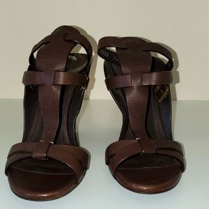 Ralph Lauren Brown Wedge sandals